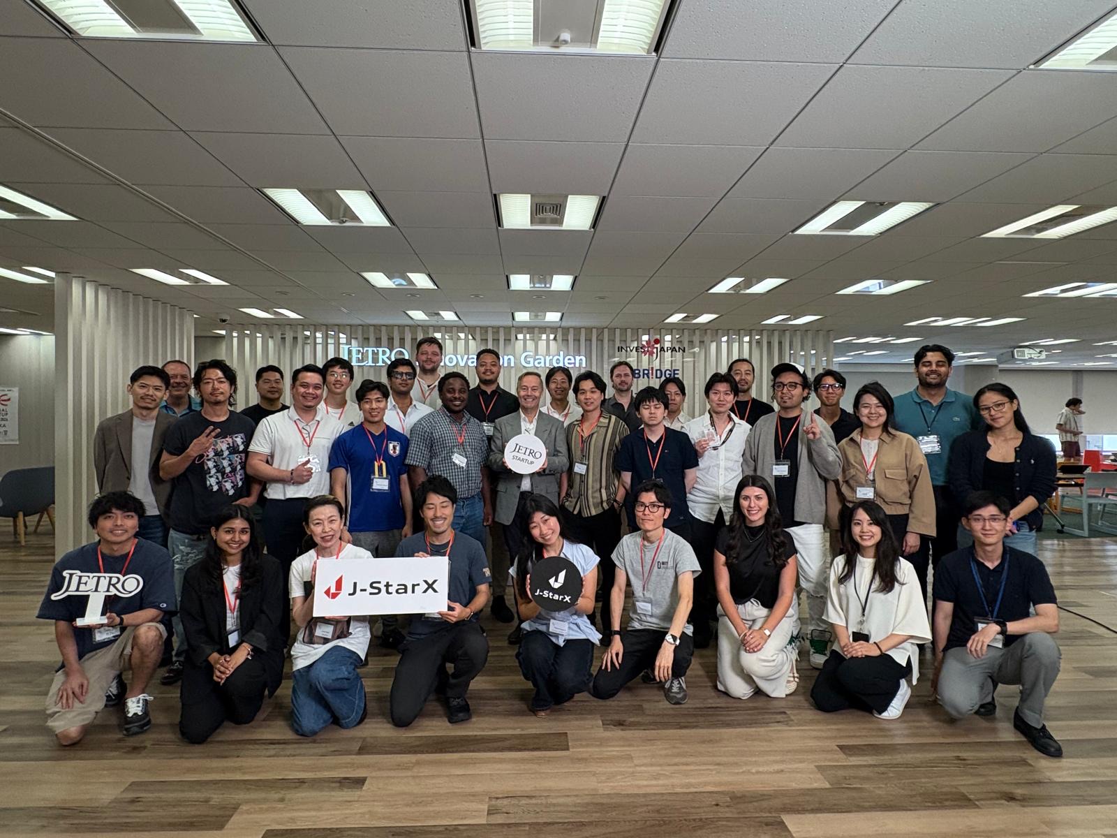 Founder University Japan Cohort 2 founders with the JETRO team at JETRO Innovation Garden